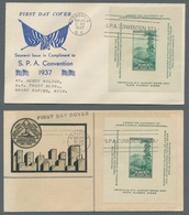 Vereinigte Staaten Von Amerika: 1932-1950, Collection Of About 160 Items In Two Albums, Divided Betw - Lettres & Documents