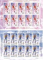 Moldova 2010 . WOG Vancouver 2010. 2 Sheetlets, Each Of 10. Michel # 689-690 KB - Moldavie