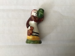 Fève Sujet CRECHE  Santon CERA-CANOUS  Biscuit Verni AVANT 1990 / Porteuse Cruche à Eau - Santons