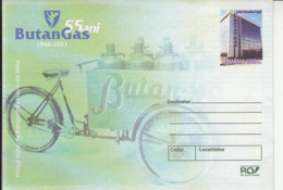 89399- BUTAN GAS COMPANY ADVERTISING, ENERGY, SCIENCE, COVER STATIONERY, 2003, ROMANIA - Gaz