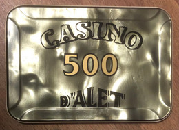 11 ALET-LES-BAINS CASINO PLAQUE DE 500 FRANCS N°00029 JETON CHIP TOKENS COINS GAMING - Casino