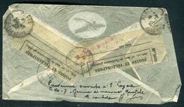 Enveloppe D'Argentine Réparée à St Lazare (  Bande PTT Et Annotation ) En 1939  - Prix Fixe !!!!! - Réf A 12 - Crash Post