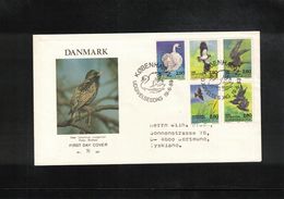 Denmark 1986 Birds FDC - Cygnes