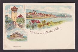 CPA Suisse Helvétia Schweiz Svizzera Non Circulé Litho Gruss Canton D' Argovie Rheinfelden - Rheinfelden