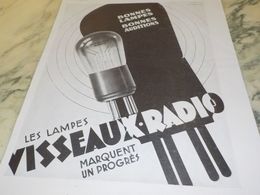 ANCIENNE PUBLICITE LAMPES RADIO VISSEAUX  1930 - Other & Unclassified