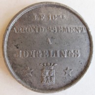 Médaille, Le 10 éme Arrondissement à Jongelings. A Rubens 1840. Anvers - Otros & Sin Clasificación