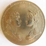 Médaille Napoleon I Et Marie-Louise D’Autriche. Sur La Tranche ROMBALDI - Professionali / Di Società