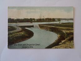 Calgary. - Bow River And Jrrigation Canal. (8 - 1 - 1908) - Calgary