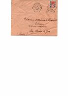 LETTRE OBLITERATION  HEXAGONE POINTILLE - BRESSUIRE -D SEVRES C.P.N.N°3 -1959 - Maschinenstempel (Sonstige)