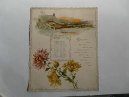 Les Mois Poétiques - NOVEMBRE : Feuillet Cartonné à Bords Dentelés (21 X 25 Cm) - Chromolithographie Couleurs Et Poème - Groot Formaat: ...-1900