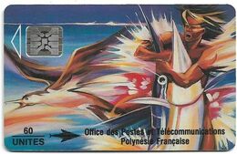 French Polynesia - OPT - Le Rêve à L'Espadon - SC4, Cn. 44225, Matt Finish, 1993, 60Units, Used - Polynésie Française