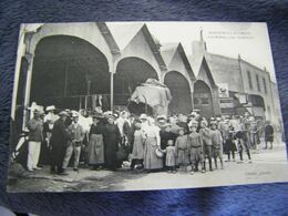 CPA - Carte Originale - Bourgneuf En Retz (44) - Les Halles Un Jour De Marché - 1910 - SUP (DP 30) - Bourgneuf-en-Retz