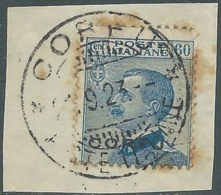 1923 CORFU USATO EFFIGIE 60 CENT - RA28-9 - Korfu