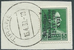 1939 ALBANIA USATO ASSEMBLEA COSTITUENTE 5 Q - RA26-8 - Albania