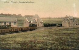 Arlon  Vicinal   Gare De La Ste Croix  Carte Colorisée N'a Pas Circulé - Aarlen