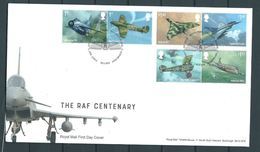 GROSSBRITANNIEN GRANDE BRETAGNE GB 2018 THE RAF CENTENARY SET 6V. FDC SG 4058-63 MI 4179-84 YT 4584-89 SC 3705-10 - 2011-2020 Ediciones Decimales