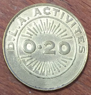 85 SAINT GILLES CROIX DE VIE CASINO JETON DE 0,20 CENT D. L. A. ACTIVITES SLOT MACHINE EN MÉTAL CHIP COINS TOKENS - Casino