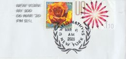 United Nations Flower 2 Stamps Used Beautiful Cancel - Colecciones & Series