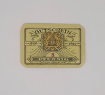 Cx13 B) Gutechein 1920 5 Pfenning 4xc.5,5cm Allemagne Germany Deutschland - Ohne Zuordnung