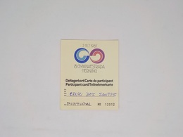 Cx13 B) Gymnaestrada Herning 1987 Participant Card 9x7,5cm - Gymnastiek
