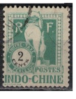 INDOCHINE         N°  YVERT :  TAXE   34   ( 1 )   OBLITERE       (OB 8/12 ) - Timbres-taxe