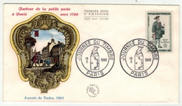 France // FDC // Journée Du Timbre 1961 Paris - 1960-1969