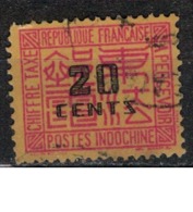 INDOCHINE         N°  YVERT :  TAXE   71  ( 1 ) OBLITERE       (OB 8/12 ) - Postage Due