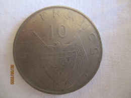 Rwanda: 10 Francs 1964 - Rwanda