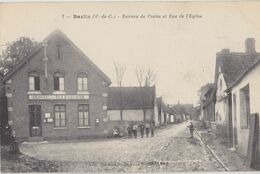 BARLIN   Bureau De Postes Et Rue De L'Eglise - Barlin