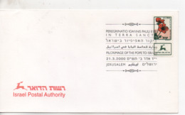 Cpa.Timbres.Israël.2000.jerusalem. Israel Postal Authority  Timbre Fleurs - Gebruikt (met Tabs)