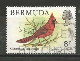 Bermuda - 1978  Northern Cardinal 8c Used  SG 391 - Bermudes
