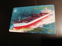 ASCENSION ISLAND   15 Pound  MAERSK   268CASB ASCENSION MINT New  Logo C&W **2945** - Ascension (Ile De L')