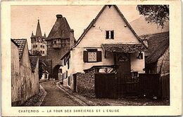 67 - CHATENOIS -- La Tour Des Sorcieres Et L'Eglise - Chatenois