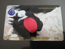 ASCENSION ISLAND   15 Pound Bird  FRIGATE BIRD 2CASC   MINT Old  Logo C&W **2948** - Ascension (Insel)