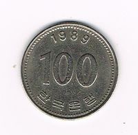 //  ZUID KOREA 100 WON 1989 - Korea (Süd-)