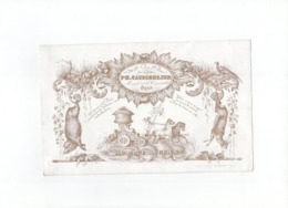 1 Carte Porcelaine  Marchand De Comestibles  PH.Caudierlier  Au Pâté Roulant   Gibier   Litho.Hemelsoet - Porcelaine