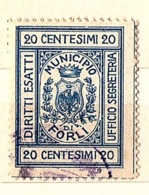 COMUNE DI FORLI'    - MARCA COMUNALE CENT.20 - CON STEMMA - Andere & Zonder Classificatie