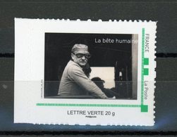 FRANCE - PERSONNALISÉS -  CHEMINOT LA BÊTE HUMAINE -  N° Yvert  67 (MTAM)  ** LETTRE VERTE 20g - Neufs