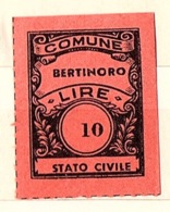COMUNE DI BERTINORO   - MARCA COMUNALE LIRE 10 - Other & Unclassified