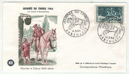 France // FDC // Journée Du Timbre 1964 Annemasse - 1960-1969