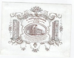 1 Carte Porcelaine   Relieur  A. Geens De Croebele  Rue Neuve St. Jacques Gand  Lith. Van De Steene - Porzellan