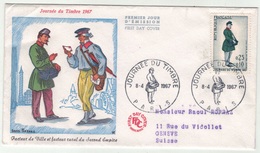 France // FDC // Journée Du Timbre 1967 Paris - 1960-1969