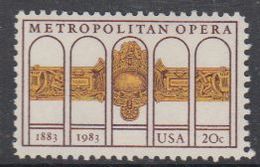 USA 1983 Metropolitan Opera 1v ** Mnh (49324B) - Autres & Non Classés