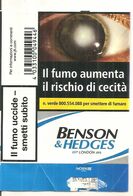 BENSON & HEDGES BLU SOFT ITALY BOX SIGARETTE - Zigarettenetuis (leer)