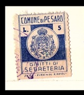 COMUNE DI PESARO   - MARCA COMUNALE  DA  L.5    STEMMA COMUNALE - Other & Unclassified