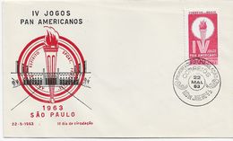 3535   Carta Rio De Janeiro  1963, LV Jogos Pan Americanos, LV Juegos Panamericanos, - Otros & Sin Clasificación