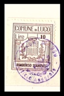 COMUNE DI LUGO  - MARCA COMUNALE  L.10  CON STEMMA - Sonstige & Ohne Zuordnung