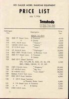 Catalogue TENSHODO 1956 ONLY PREISLISTE PRICE LIST YEN - Englisch