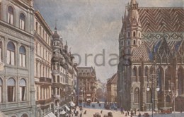 Austria - Wien - Stephansplatz - WW1 - Censure - Stephansplatz