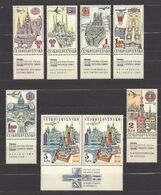 Czechoslovakia 1967 MNH ** Mi 1738-1744 Zf Sc C59-C65 AIR POST, FLUGPOST. Tschechoslowakei - Altri & Non Classificati